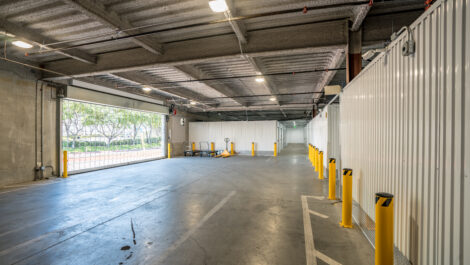 Interior of U-Stor-It self storage facility.