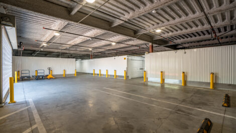 Interior of U-Stor-It self storage facility.