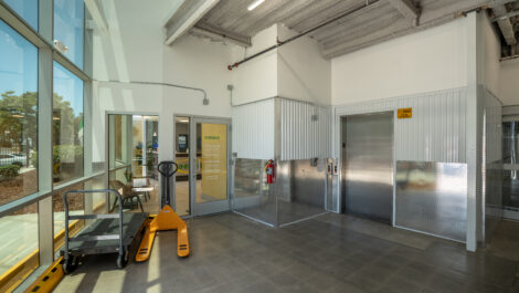 Interior of U-Stor-It self storage facility.