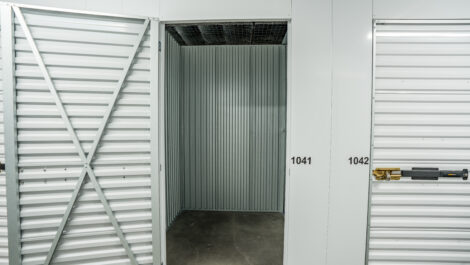 Interior of U-Stor-It self storage facility.