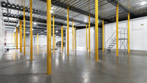 Interior of U-Stor-It self storage facility.