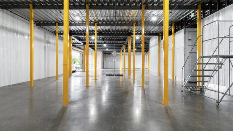 Interior of U-Stor-It self storage facility.