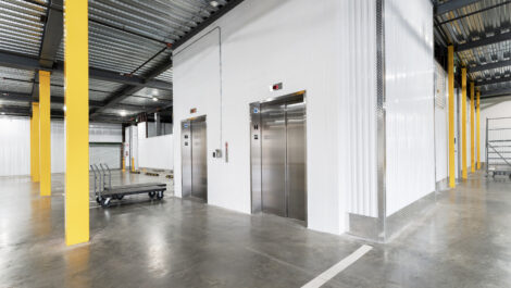 Interior of U-Stor-It self storage facility.