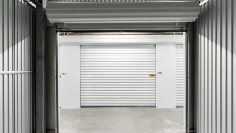 Exterior of storage unit at U-Stor-It self storage facility.