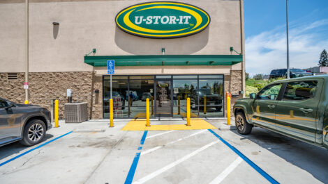 Exterior of U-Stor-It self storage facility.