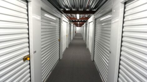 Interior of U-Stor-It self storage facility.