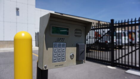 Security gate code at U-Stor-It facility.