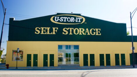 Exterior view of U-Stor-It self storage facility.