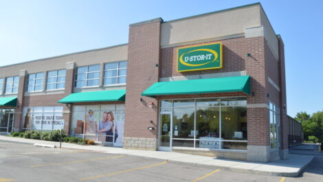 Exterior view of U-Stor-It self storage facility.