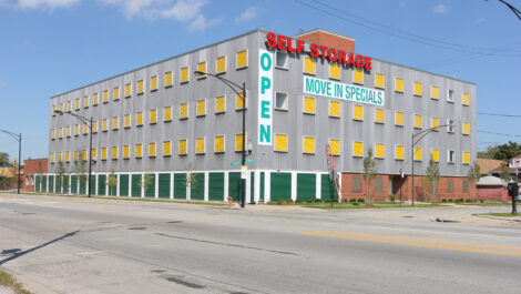 Exterior view of U-Stor-It self storage facility.