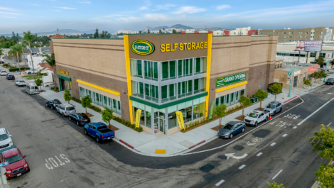 Exterior view of the U-Stor-It Kensington self-storage facility with well-maintained premises.