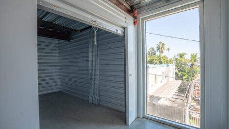 Interior view of indoor storage unit at U-Stor-It.