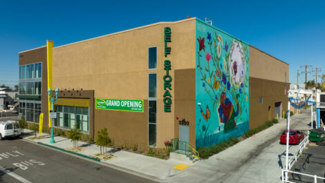 Exterior view of U-Stor-It self storage facility.