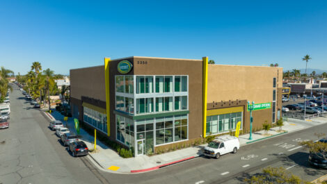 Exterior view of U-Stor-It self storage facility.