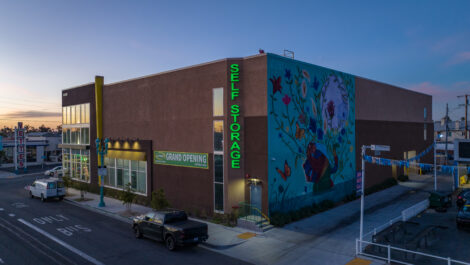 Exterior view of U-Stor-It self storage facility.