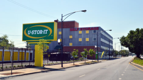 Exterior view of U-Stor-It self storage facility.