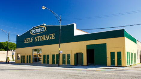 Exterior view of U-Stor-It self storage facility.