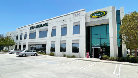 Exterior of U-Stor-It self storage facility.