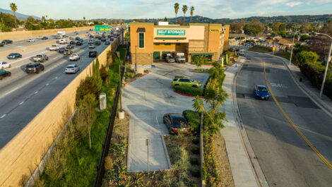 Skyview of U-Stor-It self storage facility.