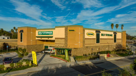 Exterior view of U-Stor-It self storage facility.