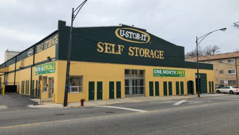 Exterior view of U-Stor-It self storage facility.